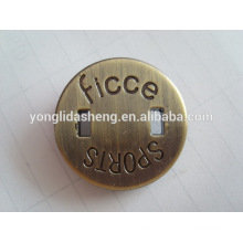 China metal lable jeans lable tag label manufacture